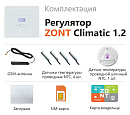 ZONT Climatic 1.2 Погодозависимый автоматический GSM / Wi-Fi регулятор (1 ГВС + 2 прямых/смесительных) с доставкой в Кызыл